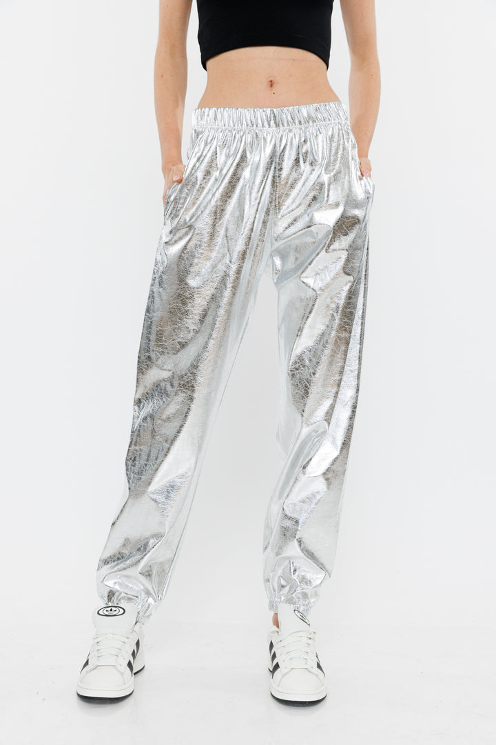 מכנסיים ארוכים Vico בצבע כסף