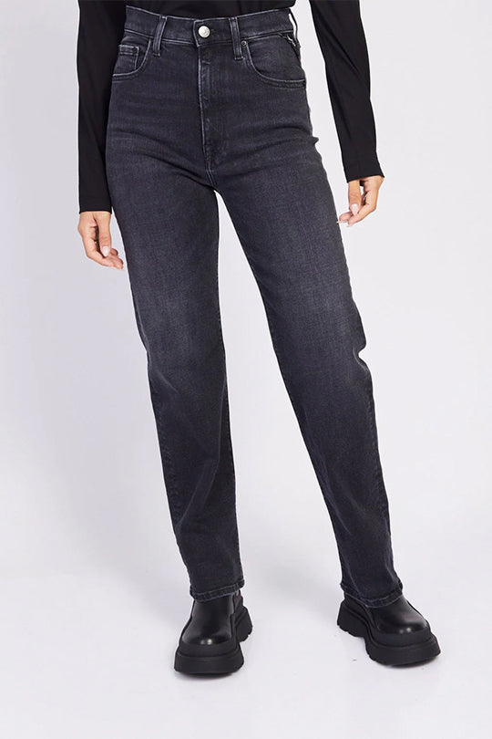 ג'ינס Reyne רגל רחבה בצבע שחור