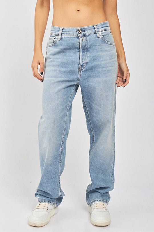 ג'ינס Jaylie בגזרה רחבה נשים