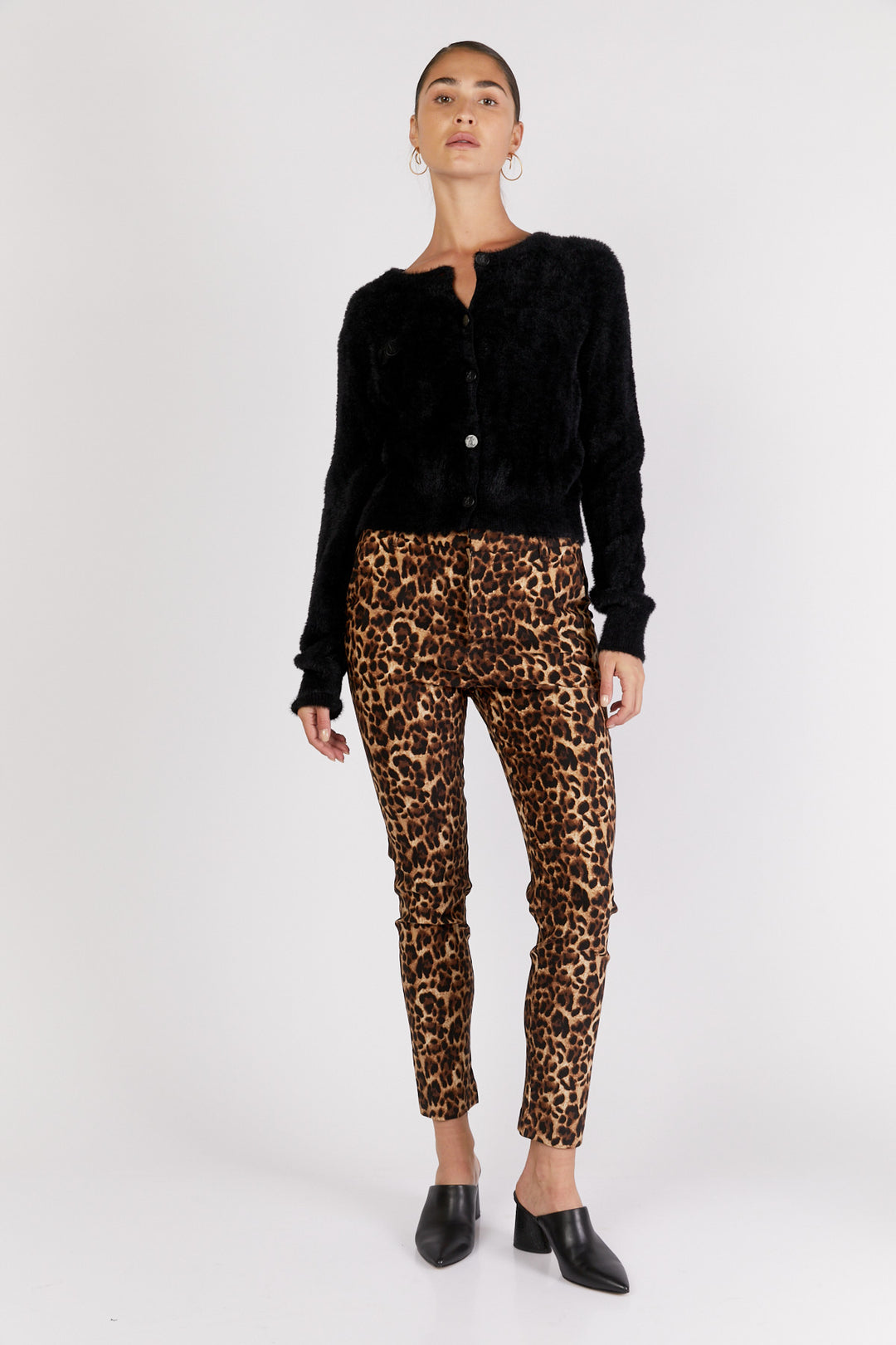 חולצת W Zipped בצבע שחור