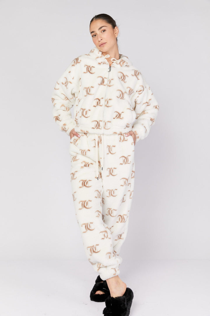 קפוצ'ון Aop בצבע לבן - Juicy Couture