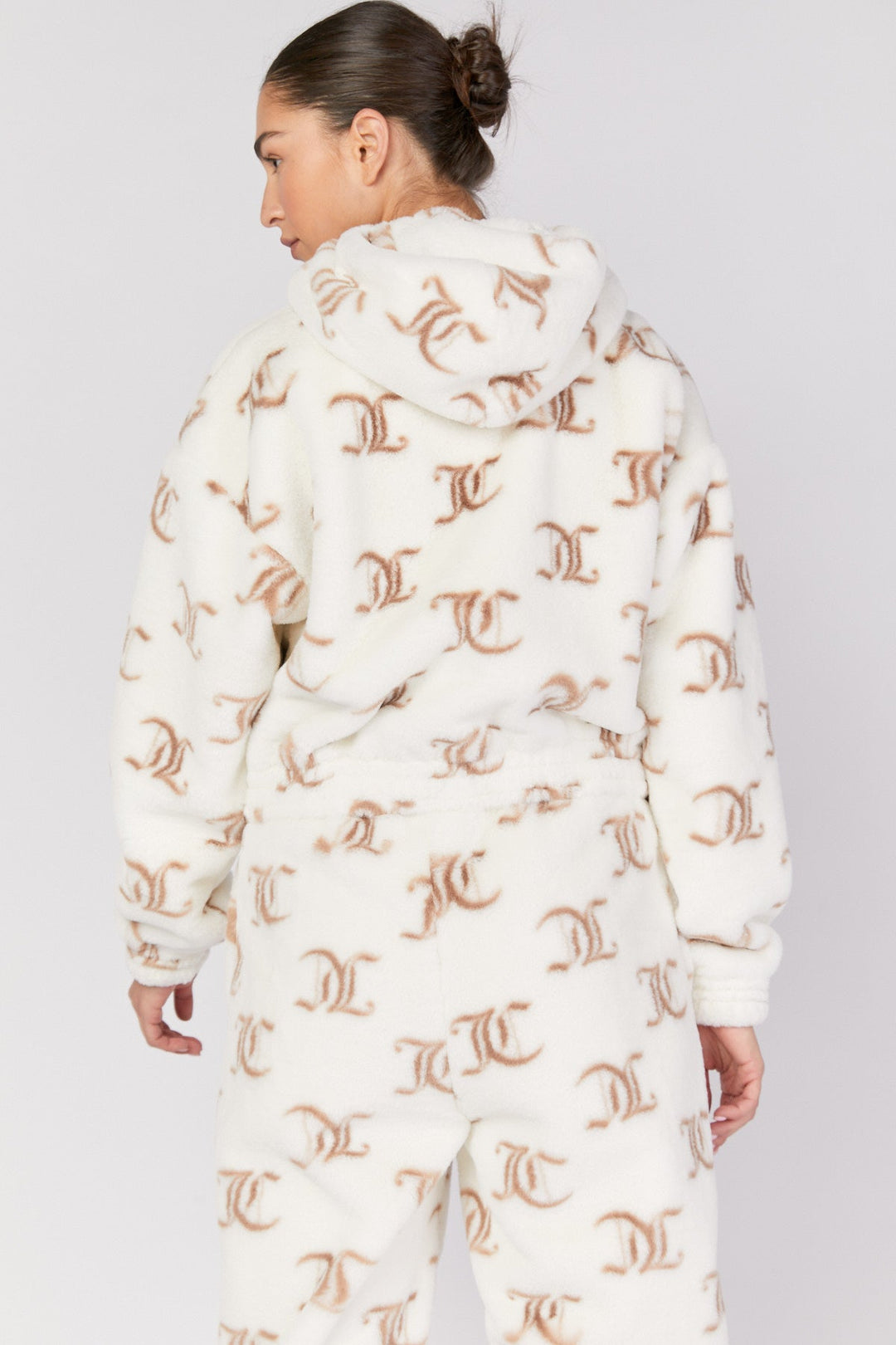 קפוצ'ון Aop בצבע לבן - Juicy Couture