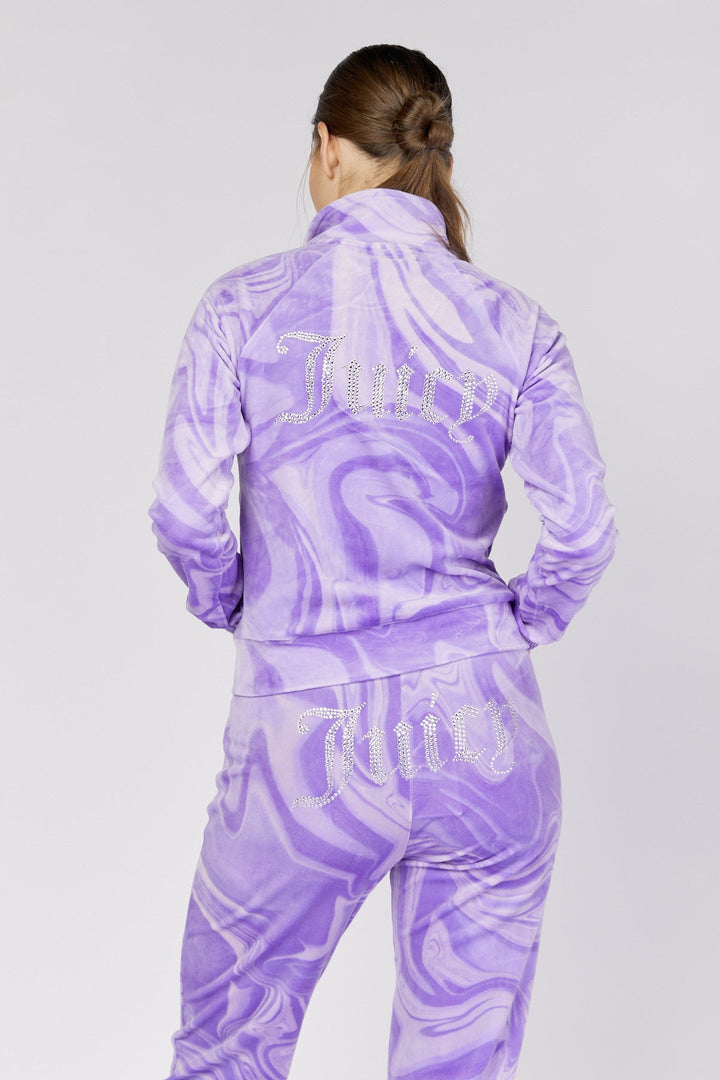 קפוצ'ון D Diamante בצבע סגול - Juicy Couture