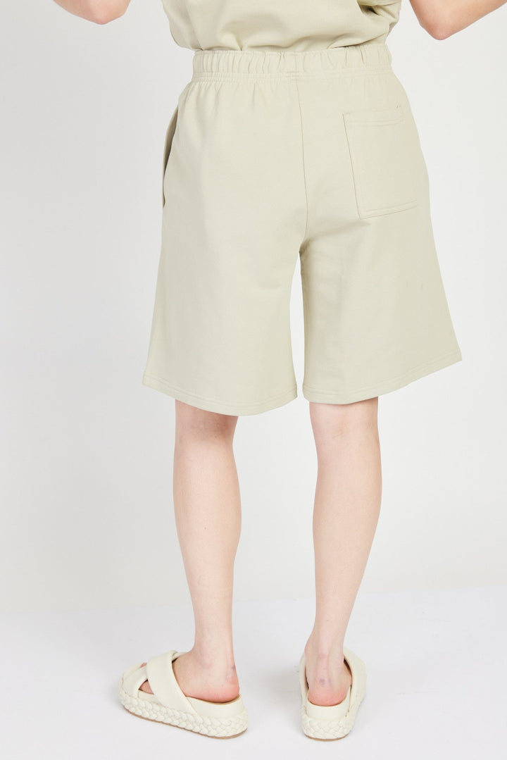 מכנסי טרנינג ברמודה Asmc Short בצבע ירוק - Adidas Stella