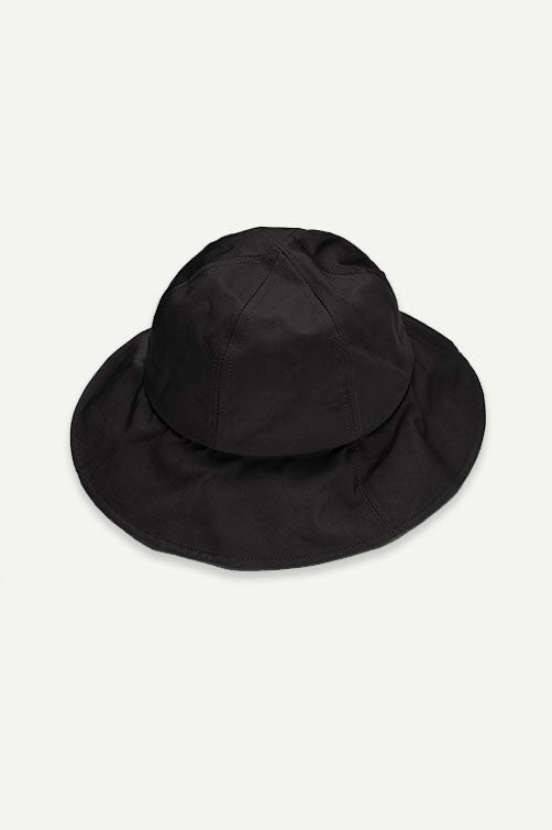 כובע בד בסגנון יפני בצבע שחור - Justine