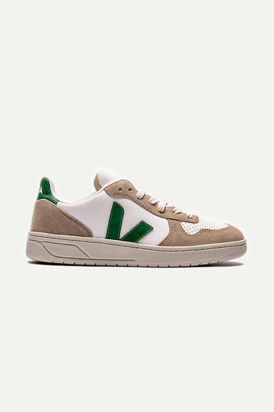 נעלי V-10 CH LEATH בצבע לבן/ירוק