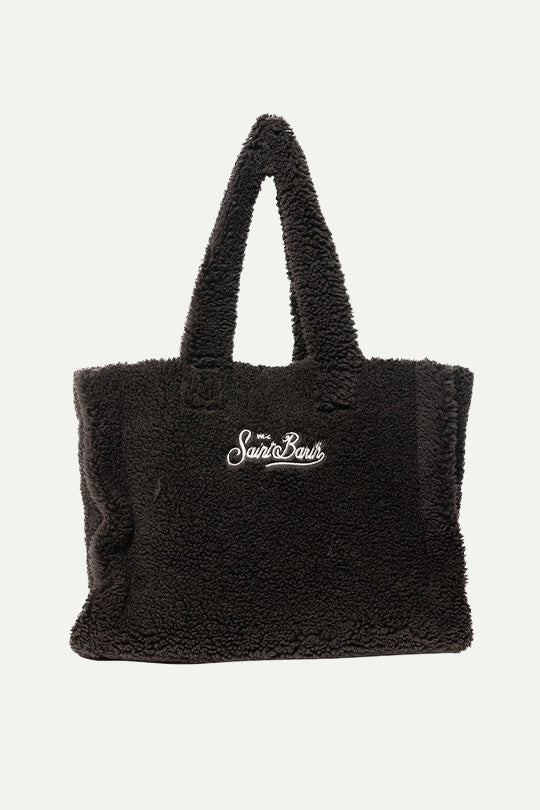 תיק יד בצבע שחור עם רצועה