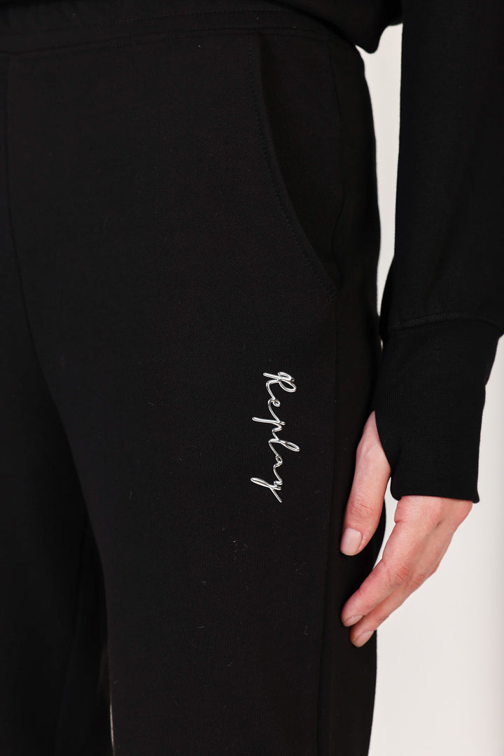 מכנסי טרנינג Signature בצבע שחור