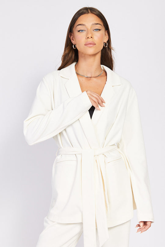 ג'קט בלייזר Soft Judo בצבע לבן