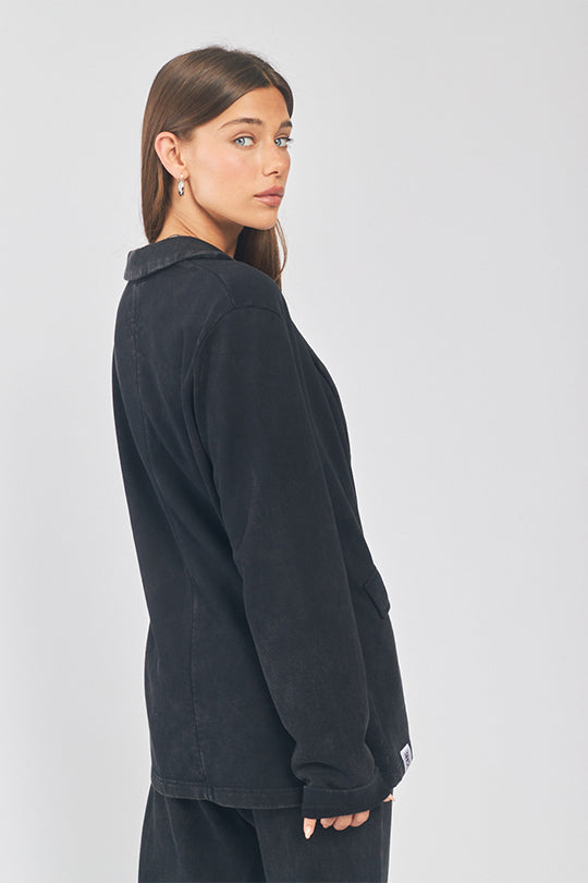 ג'קט ג'רזי Tailor בצבע שחור