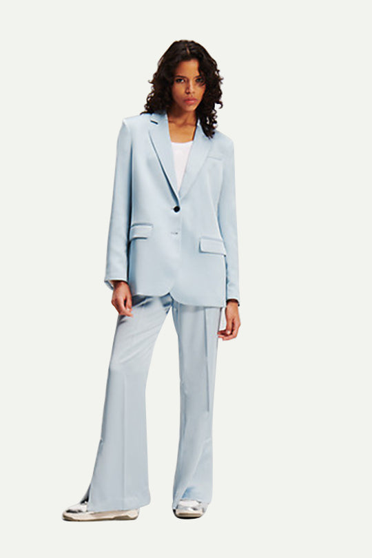 ג'קט בלייזר Satin Tailored בצבע תכלת