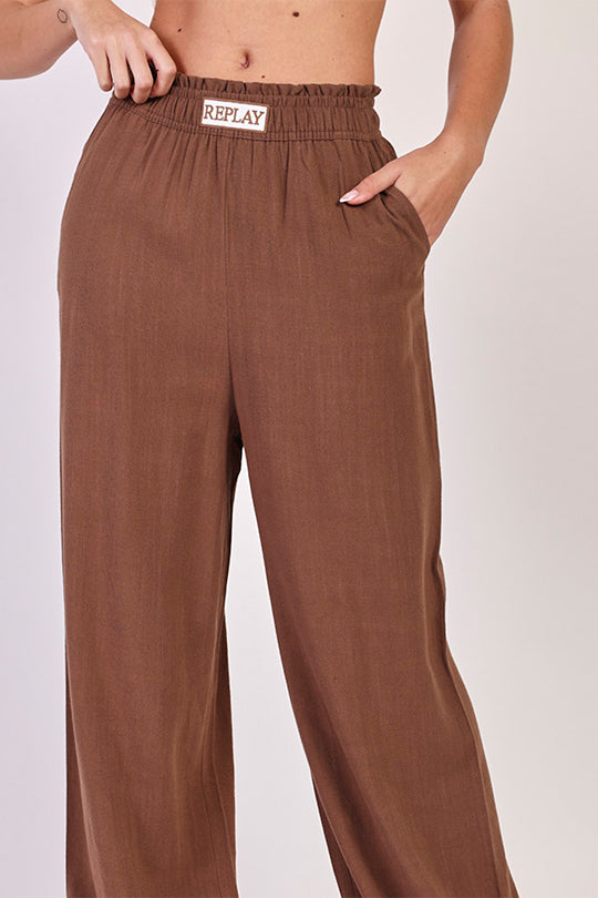 מכנסיים ארוכים Rayon Wide Leg נשים