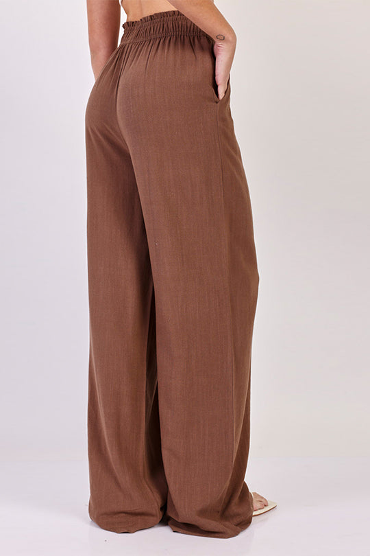 מכנסיים ארוכים Rayon Wide Leg נשים