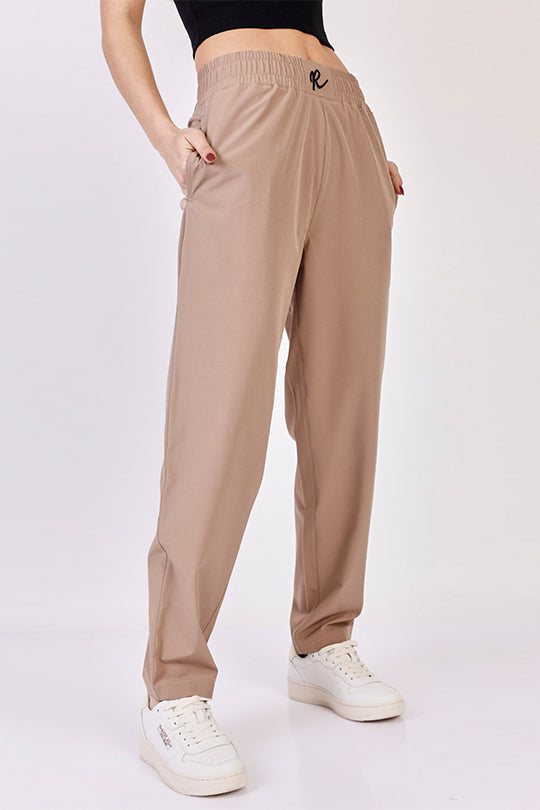 מכנסי אימונים Wyou בצבע חום