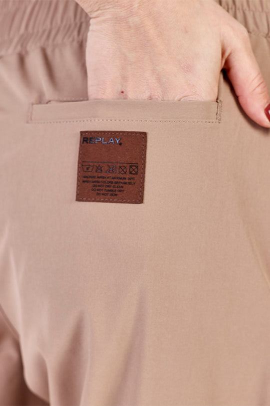 מכנסי אימונים Wyou בצבע חום