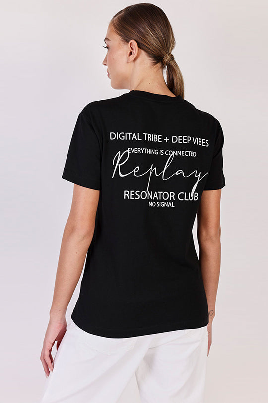 טי שירט כותנה Industria בצבע שחור