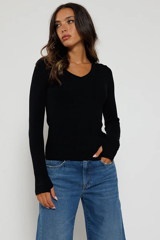 W CTN  LS SHIRT 25174869 BLACK 99