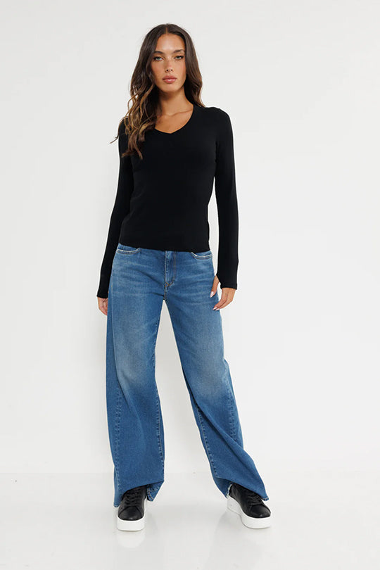 W CTN  LS SHIRT 25174869 BLACK 99