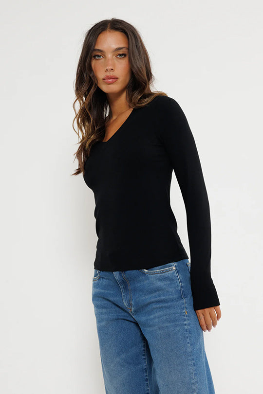 W CTN  LS SHIRT 25174869 BLACK 99