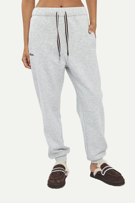 מכנסי טרנינג ארוכים בצבע אפור