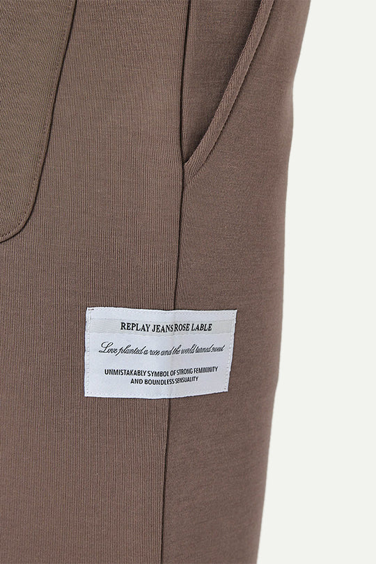 מכנסי טרנינג INTERLOCK LONG PANTS בצבע חום