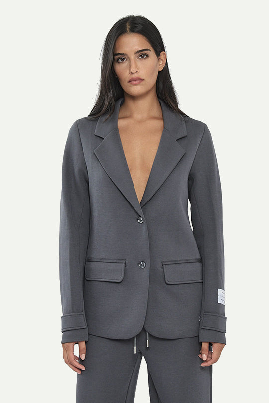 בלייזר W INTERLOCK JKT בצבע אפור