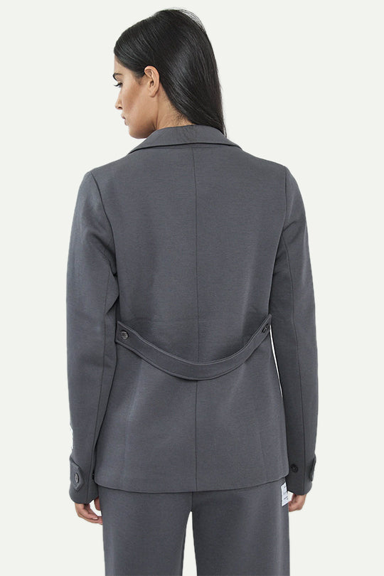 בלייזר W INTERLOCK JKT בצבע אפור