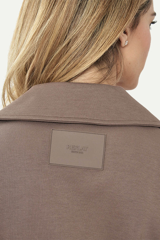 בלייזר W INTERLOCK JKT בצבע חום