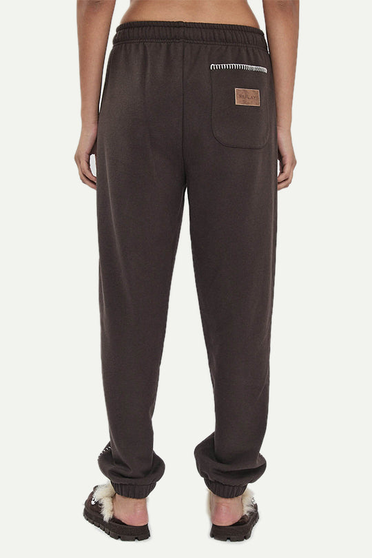 מכנסי טרנינג W CVC בצבע חום