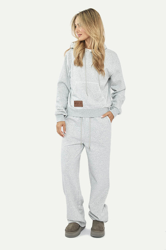 מכנסי טרנינג W CVC בצבע אפור