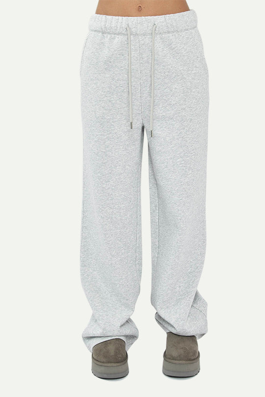 מכנסי טרנינג W CVC בצבע אפור