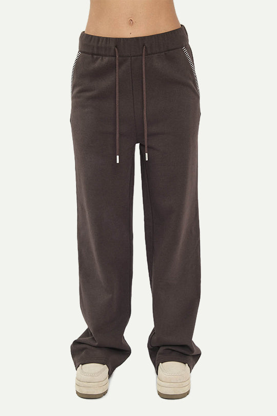 מכנסי טרנינג CVC LONG PANTS בצבע חום