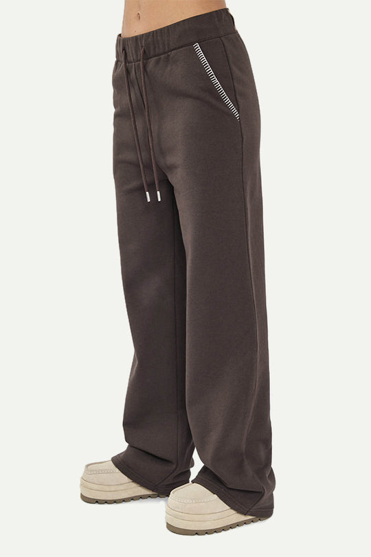 מכנסי טרנינג CVC LONG PANTS בצבע חום