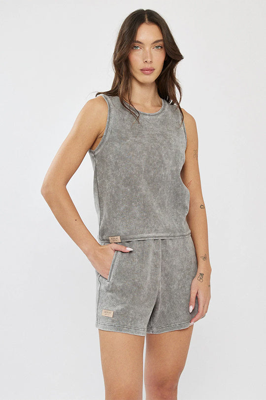 גופיית טנק לנשים בצבע אפור