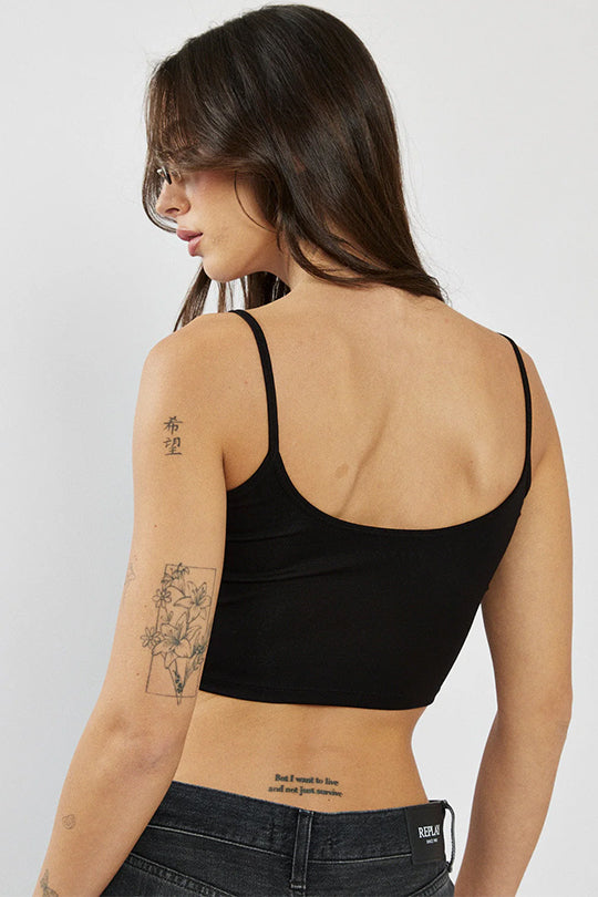 W RIB TANK TOP 26274823 BLACK 99