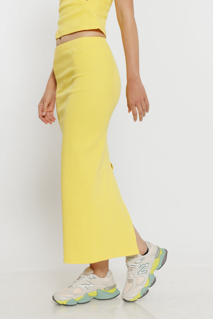 חצאית סליפ Antonia בצבע צהוב