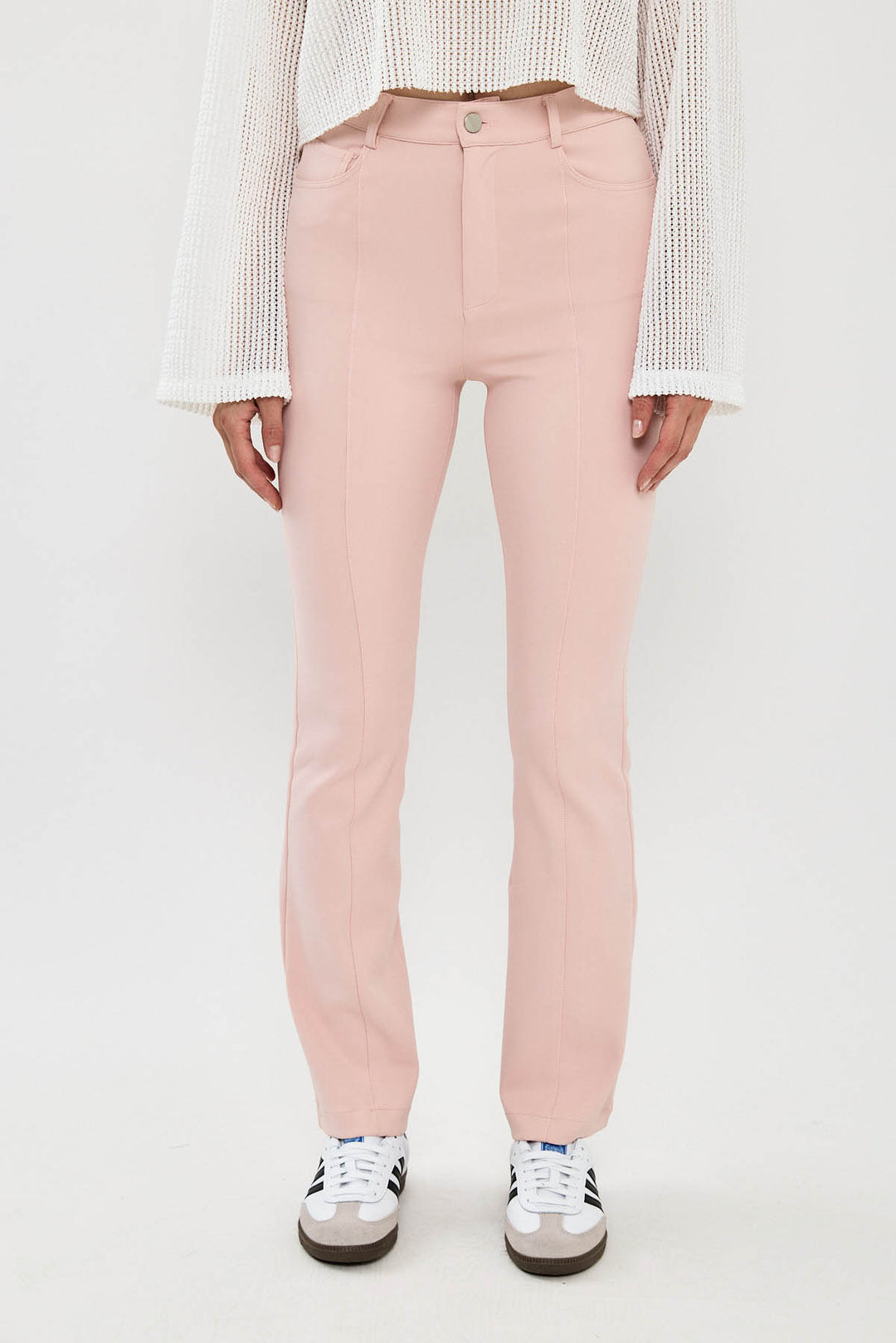 מכנסיים ארוכים Katharine בצבע ורוד