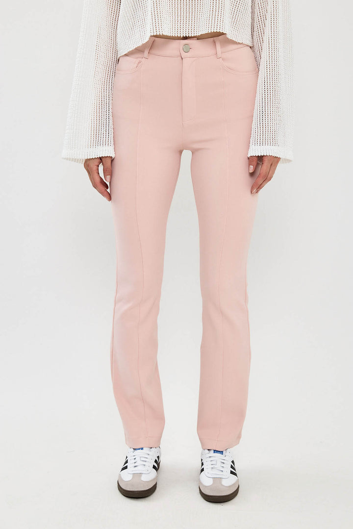 מכנסיים ארוכים Katharine בצבע ורוד