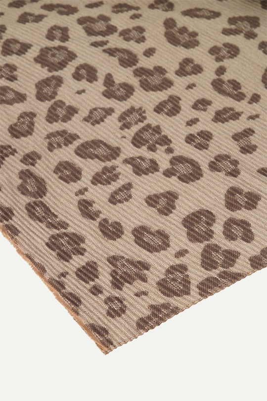 צעיף Leopard בצבע חום