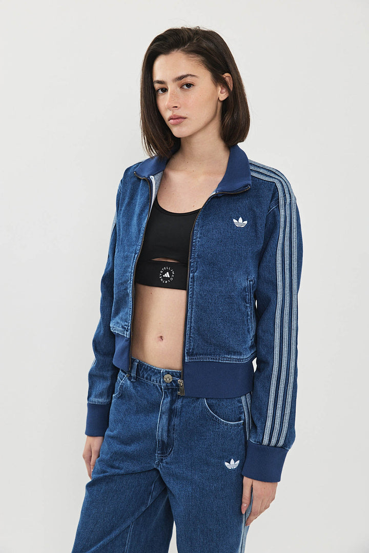 ג'קט דנים קצר INDIGO DENIM בצבע כחול