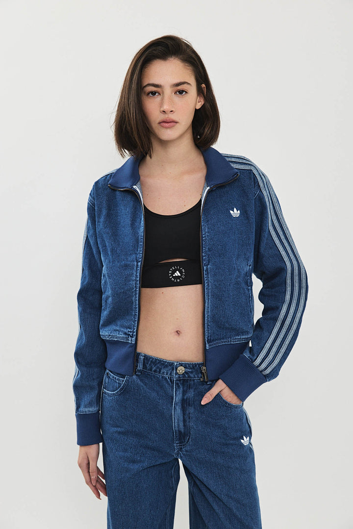 ג'קט דנים קצר INDIGO DENIM בצבע כחול