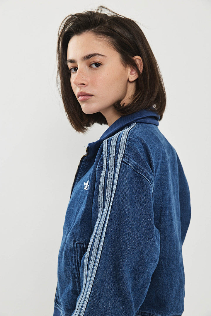 ג'קט דנים קצר INDIGO DENIM בצבע כחול
