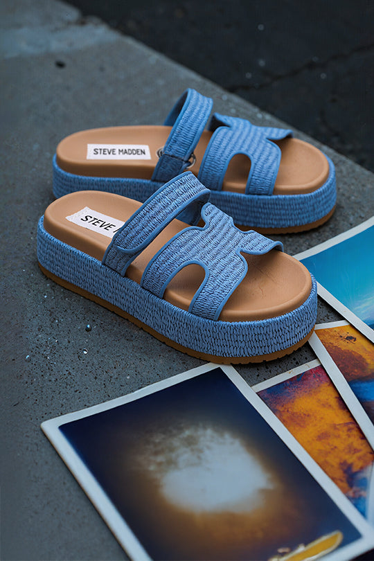 כפכפי פלטפורמה BIGMISSILE בצבע דנים