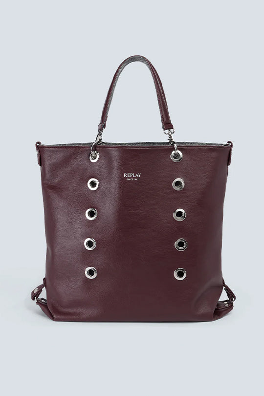 תיק יד לנשים בהדפס נחש אפור עם תיק קטן תואם