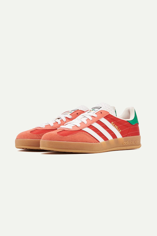 סניקרס Gazelle בגוון אדום וירוק