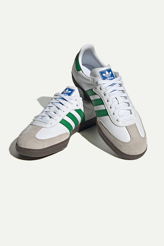 נעלי סניקרס Samba OG בצבע לבן/ירוק