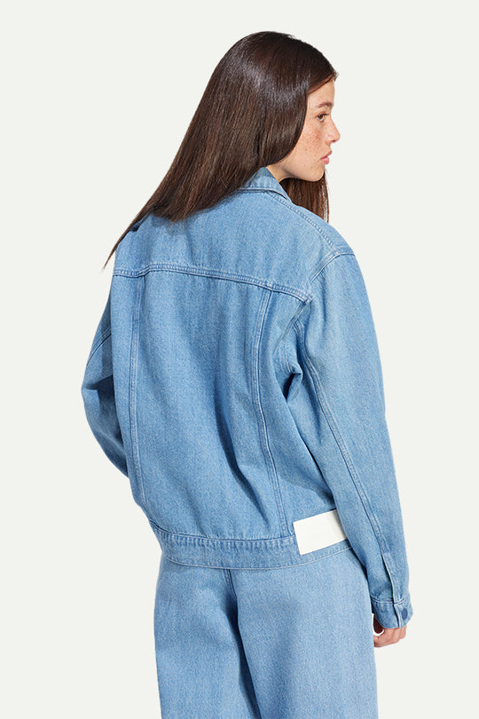 ג'קט ג'ינס 3 Stripe בצבע כחול