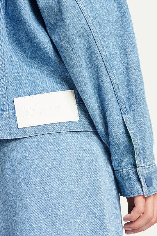 ג'קט ג'ינס 3 Stripe בצבע כחול