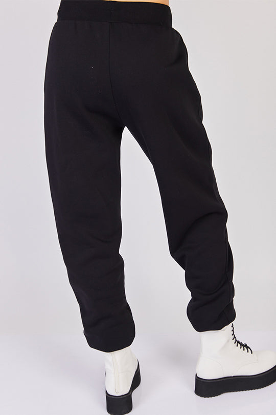 מכנסי טרנינג מבד פוטר JC בצבע שחור