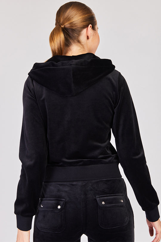 קפוצ’ון GH HOODIE WITH ZIP PULL בצבע שחור